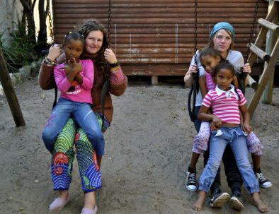 Barnhem utanför Kapstaden i Sydafrika