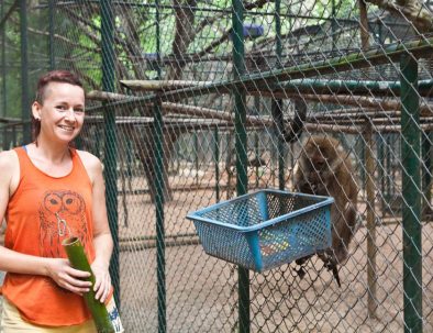 Räddningscenter vilda djur i underbara Thailand
